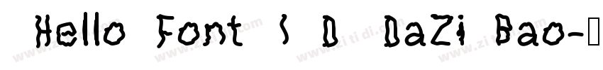 HelloFont ID DaZiBao字体转换